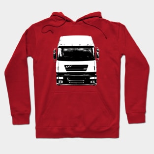 Classic ERF ECX lorry black/white monoblock Hoodie